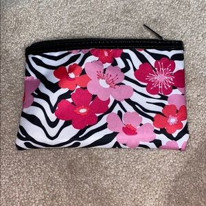 Modella flower zebra print purse